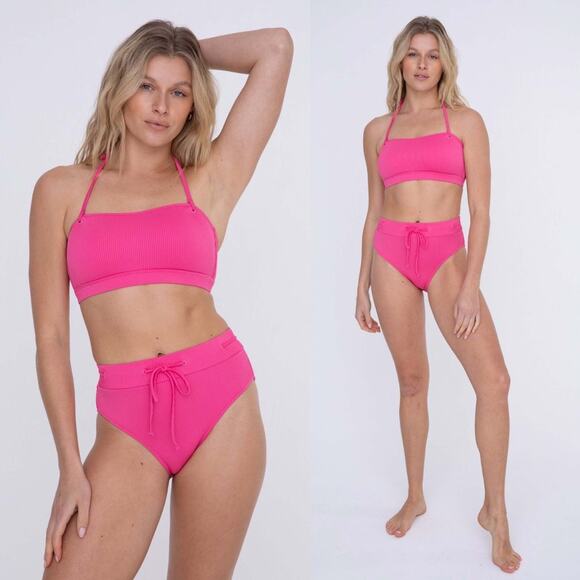 Mono B Other - Avani Bandeau Halter Bikini Set